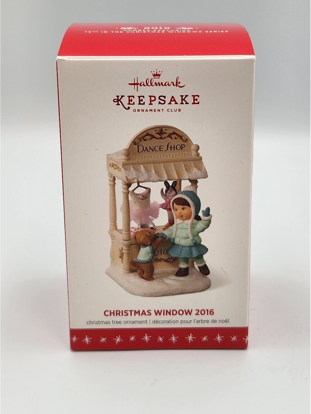 Hallmark Keepsake Christmas Window 2016 Dance Shop Ornament KOC Member - E12
